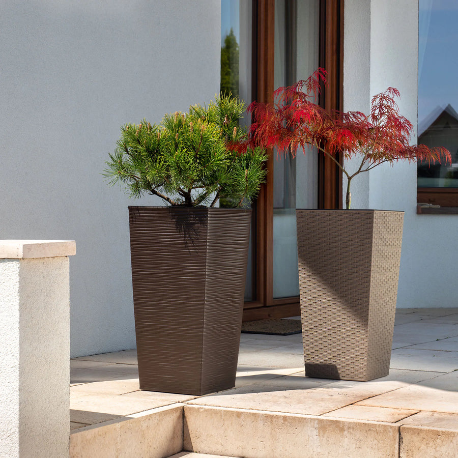 Chisel Design Bloempot met Binnenpot – Bruin – 40 cm
