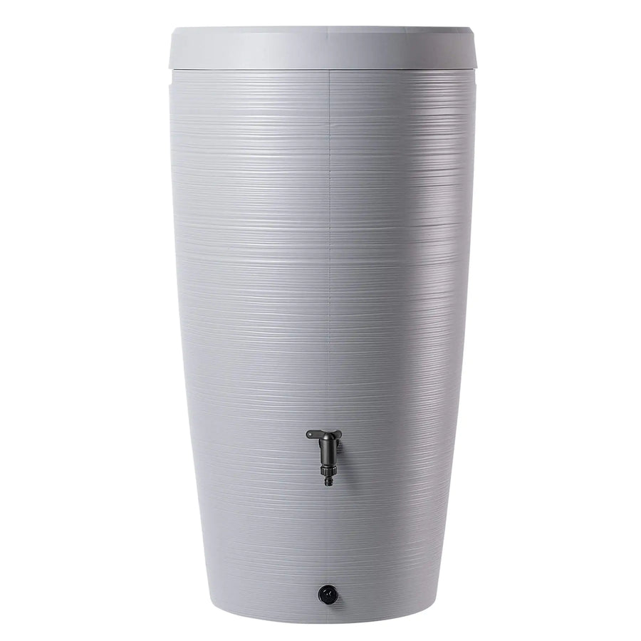 regenton set 240 liter lichtgrijs met plantenbak