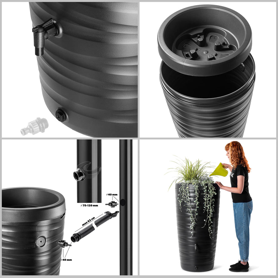 kunststof regenton hdpe 240l tuin