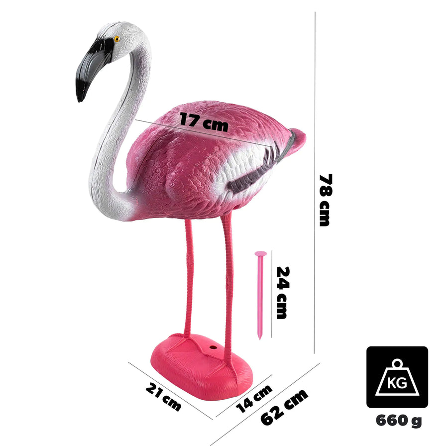 Tuinbeeld Flamingo – Roze, 80 cm
