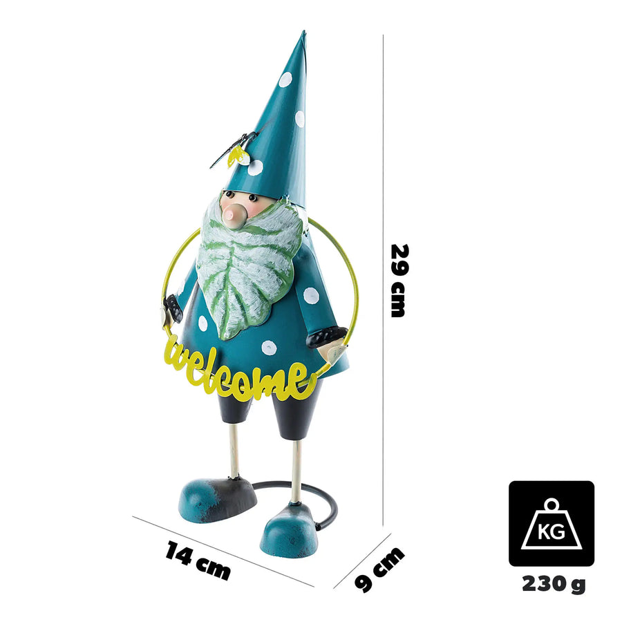 Stalen Tuinkabouter – Blauw of Rood